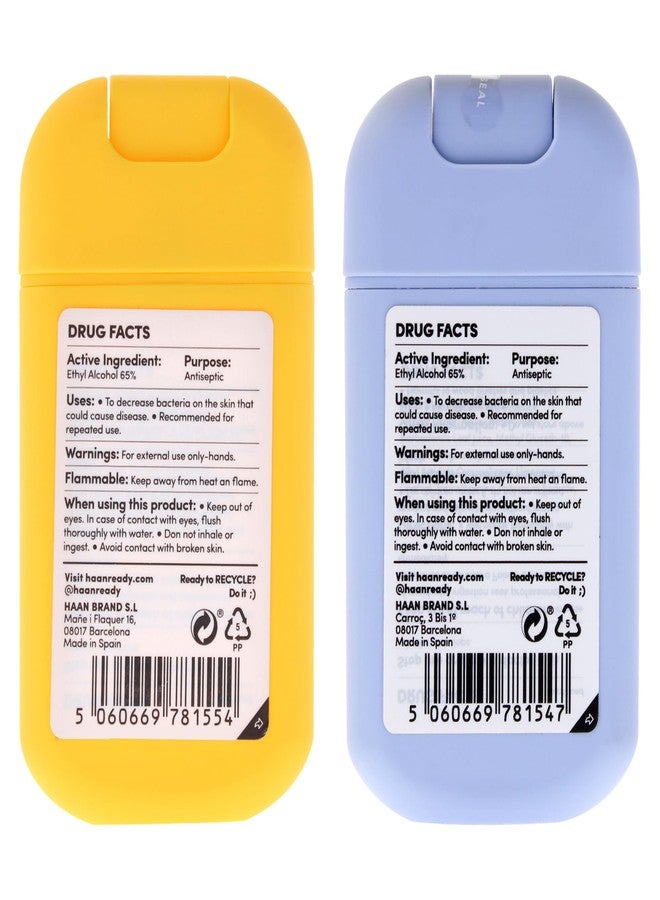 HAAN Hydrating Hand Sanitizer Kit for Unisex - 2 Pc Kit 1.01oz Hand Sanitizer - Citrus Noon, Morning Glory - Image 2